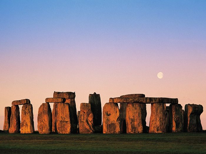 Stonehenge at Sunset, Wiltshire, England